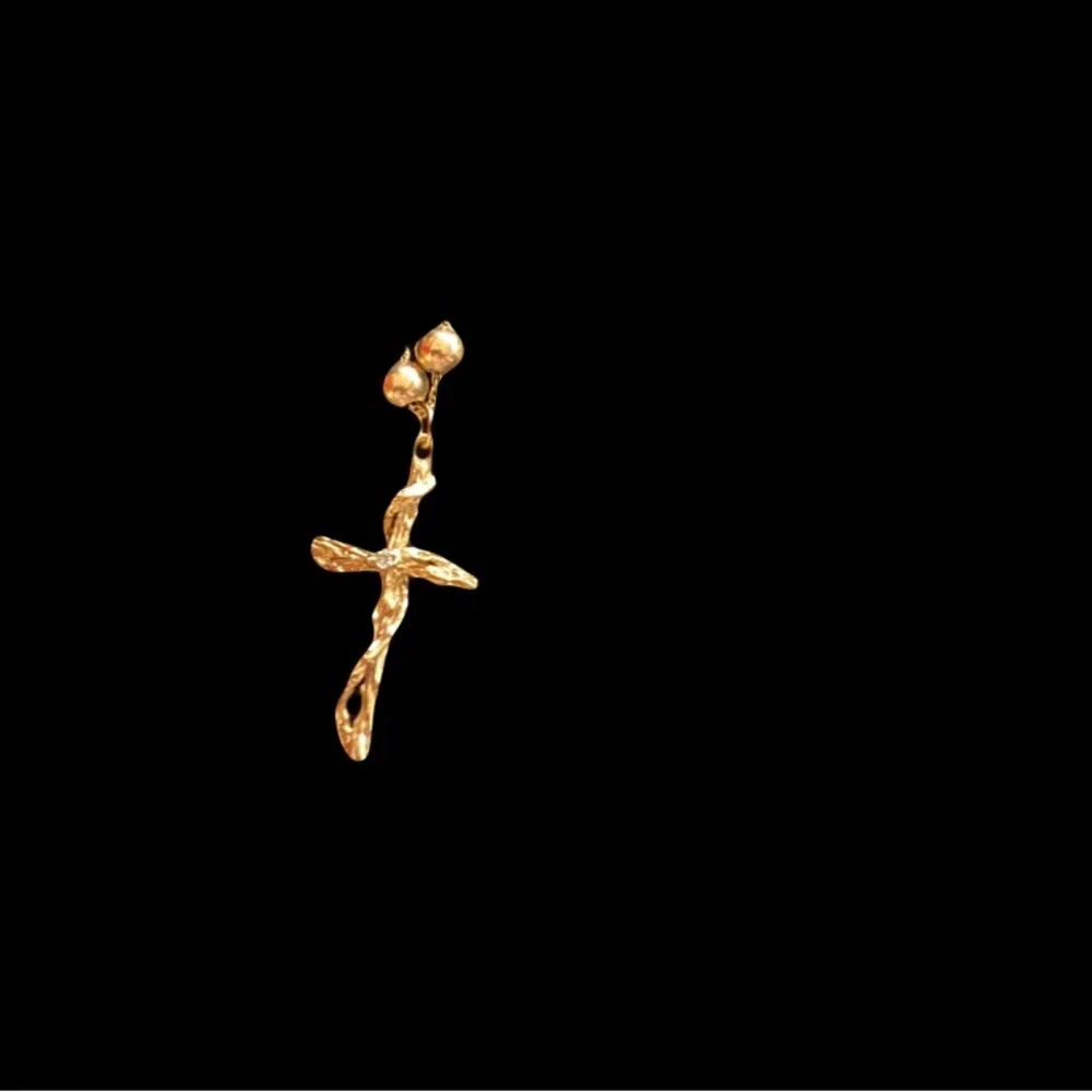 Gold VINTAGE 14K Yellow Gold Chain & 14K Yellow Gold Cross ? - Picture 8 of 11